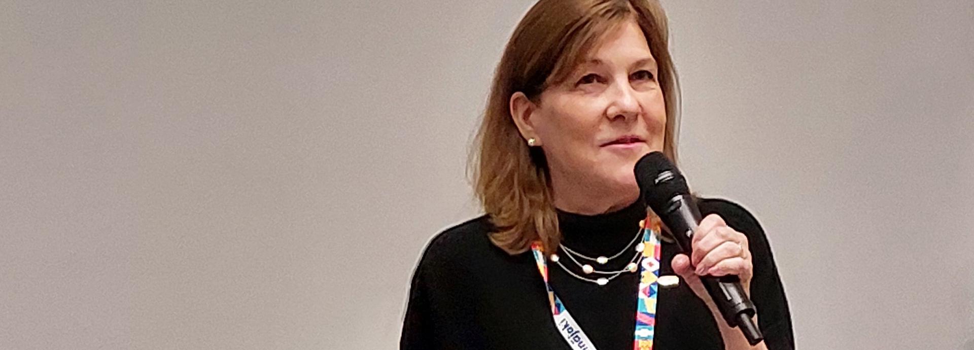Friends of Fulbright Finland Alumni Enrichment awardee 2025 Jill Prado presenting at Internationalization Days at Seinäjoki